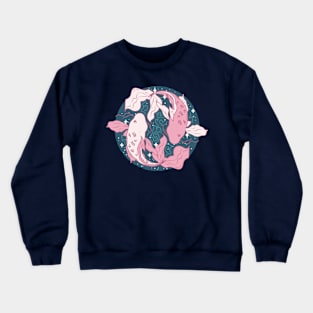 Pisces Fish (Pink) Crewneck Sweatshirt